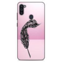 Lopard Samsung Galaxy M11 Uyumlu Kılıf Tattoo's (29) Arka Koruma Kılıfı Tüy Dövmesi