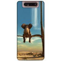 Lopard Samsung Galaxy A80 Uyumlu Kılıf Manipülasyon ☻ (3) Kapak Baskılı