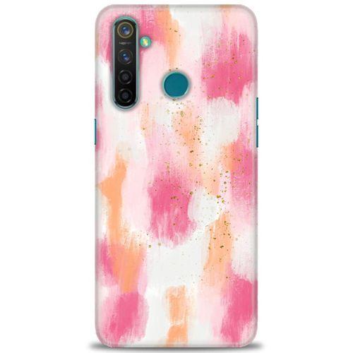 Realme 5 Pro Kılıf HD Baskılı Kılıf - Pembe Palet + Tam Ekran Koruyucu