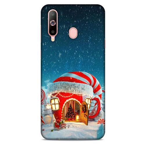 Samsung Galaxy A60 Kılıf Snowix (1) Kılıfı Kırmızı Beyaz
