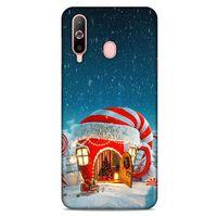 Samsung Galaxy A60 Kılıf Snowix (1) Kılıfı Kırmızı Beyaz