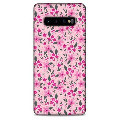 Samsung Galaxy S10 Plus Uyumlu Kılıf Pembe Delisi (4) Koruma Kılıfı Çiçekli