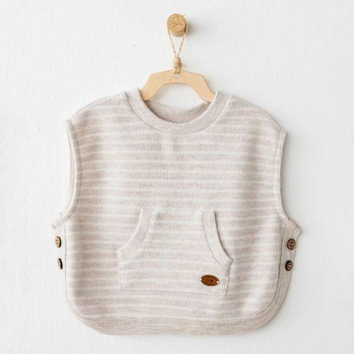 Andywawa AC26214 Casual Yelek Beige