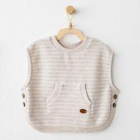 Andywawa AC26214 Casual Yelek Beige