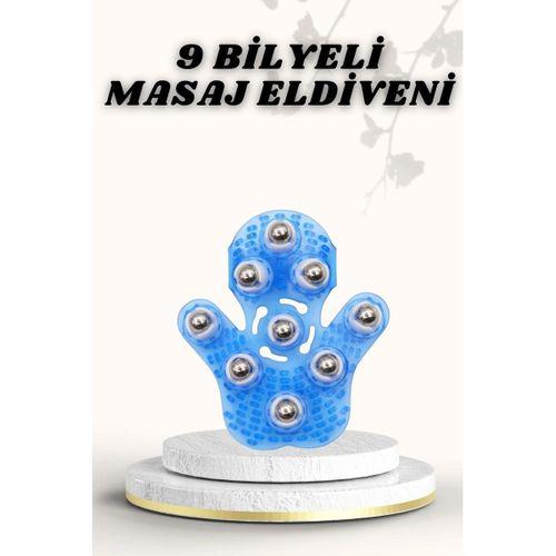 9 Bilyeli Masaj Eldiveni Giyilebilir Plastik Vücut Sıkılaştırıcı