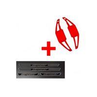 Renault Clio 1 F1 Kulakçık Pedal Shift Kırmızı Ve Sport Kapı Eşiği Siyah