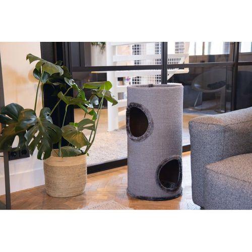 Beeztees Kedi Tırmalama ve Oyun Evi, Gri, 37x70cm