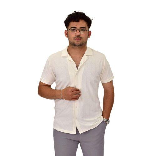 Erkek Apaçi Yaka Düğmeli Tişört 9655 BGL-ST04589