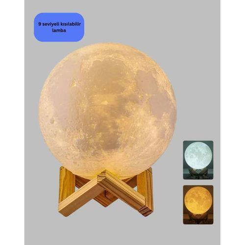 Rgb Modlu 16 Renkli Ay Gece Lambası 3d Baskı