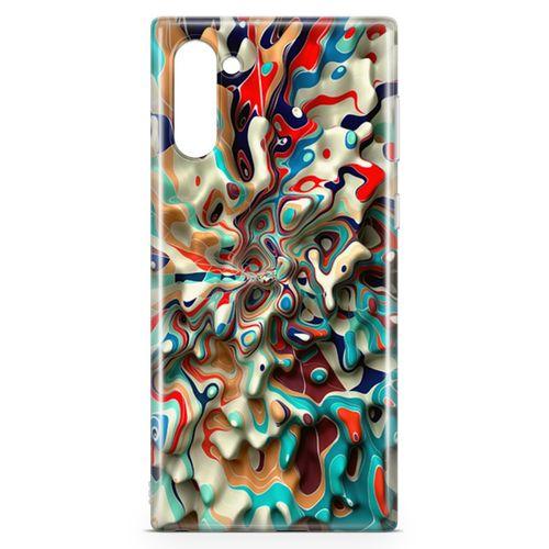 Samsung Galaxy Note 10 Kılıf Mermer Cam Göbeği Arka Kapak Koruma Desenli Full Koruyucu