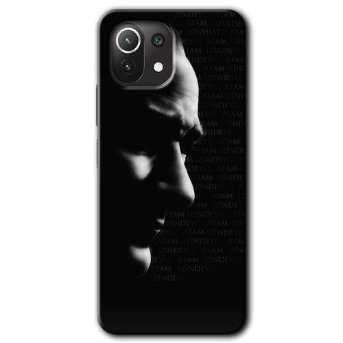 Xiaomi Mi 11 Lite Kılıf Baskılı Arka Kapak - Atam İzindeyiz +Tam Ekran Koruyucu