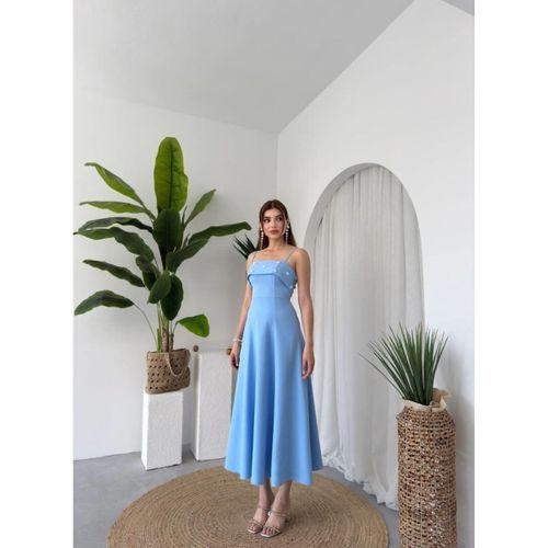 Acco Taş Detaylı Elbise