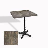 Dockers Çipa 1004 Döküm Ayak Kare Masa 60X60 cm - (Werzalit, Wermodin ve Allzalit Tabla) - Old Pine