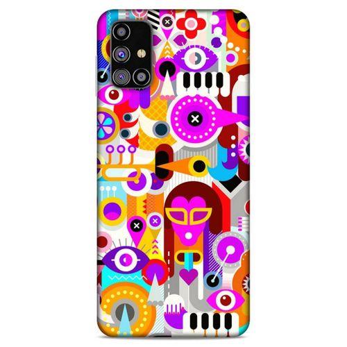 Lopard Samsung Galaxy M31s Uyumlu Kılıf Soyut Sanat (20) Desenli Koruyucu Kılıf