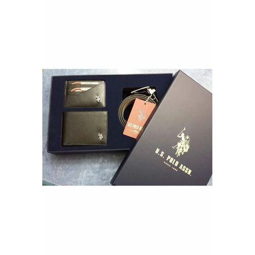 Erkek Siyah Kemer Cüzdan Kredi Kartlık 3'lü Usplkcs2