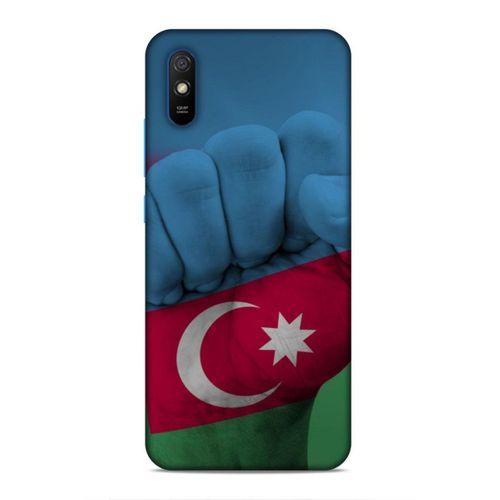 Xiaomi Redmi 9A Uyumlu Kılıf Azarbaijan (19) Kılıfları Yumruk Bayrak