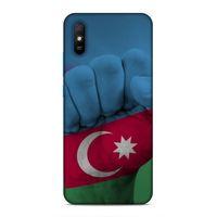 Xiaomi Redmi 9A Uyumlu Kılıf Azarbaijan (19) Kılıfları Yumruk Bayrak