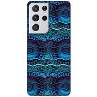 Lopard Samsung Galaxy S21 Ultra Uyumlu Kılıf Taşlı (37) Silicone Cover