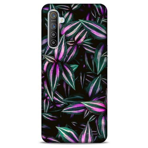 Lopard Oppo Realme XT Uyumlu Kılıf Bahar (28) Arka Kapak Pembe Yeşil