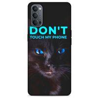 Lopard Oppo Reno 4 Uyumlu Kılıf Kediler (46) Core Armor Kılıf Dokunma