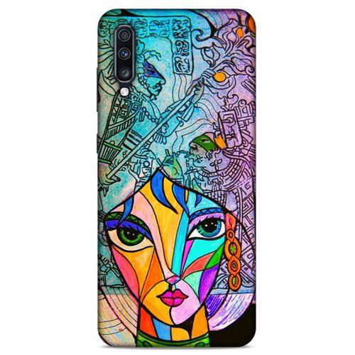 Lopard Samsung Galaxy A70 Uyumlu Kılıf Sürreal Yüzler ♀ (48) Bumper Kılıf Desenli