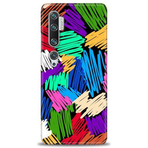 Xiaomi Mi Note 10 Kılıf HD Baskılı Kılıf - Karalama + Tam Ekran Koruyucu
