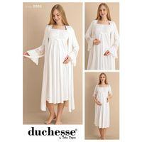 Duchesse 2005 Ekru Hamile Lohusa Gecelik Sabahlık Takım