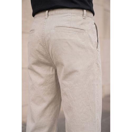 Luchino Regular Fit %100 Pamuk Gabardin Erkek Pantolon - Çakıl Taşı