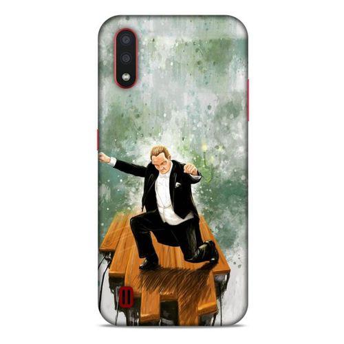 Samsung Galaxy A01 Kılıf Atatürk (42) Rugged Armor Kılıf Yeşil Tasarım