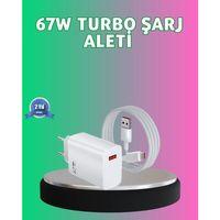 67 Watt Güçlü Turbo Şarj Aleti Samsung Note 10 Note 20 Uyumlu