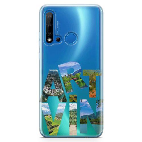 Huawei Nova 5i Kılıf Artvin Gezi Arka Kapak Koruma Desenli Full Koruyucu