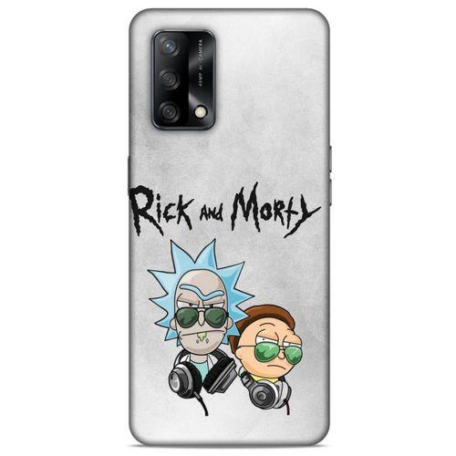 Oppo A74 4G Uyumlu Kılıf Rick And Morty (4) Koruma Kılıfı Eye Patch Morty