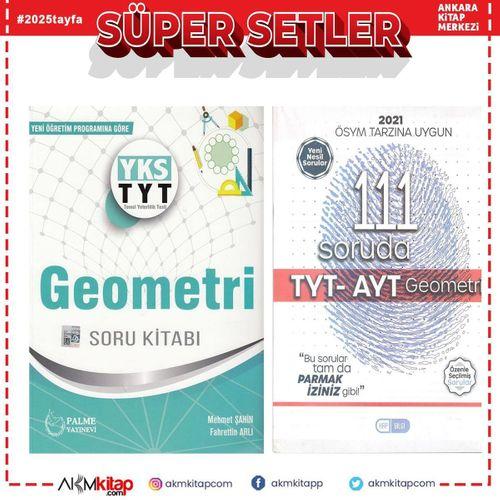 Palme TYT Geometri Soru Bankası ve Hap Bilgi Yayınları 111 Soruda Geometri Seti 2 Kitap
