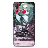 Lopard Huawei P Smart Z Uyumlu Kılıf Soyut Sanat (39) Baskılı Liquid Crystal Kılıf