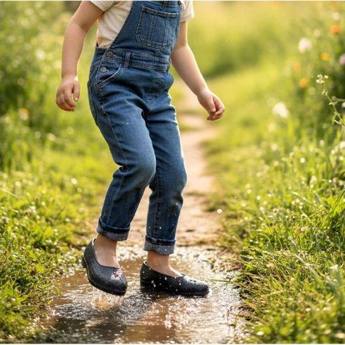 Fiyra Makosen Gri Plastik Naylon Kız Çocuk Ayakkabı