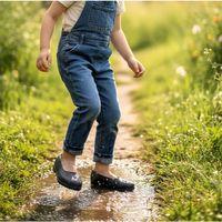 Fiyra Makosen Gri Plastik Naylon Kız Çocuk Ayakkabı