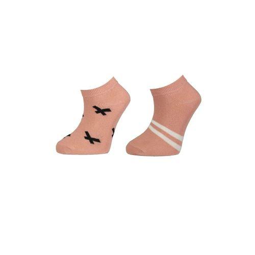 Bibaby Bibaby Biorganic Çizgili 2'Li Yaş Patik Çorap 68429 Pembe