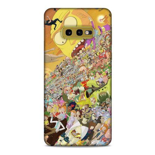 Samsung Galaxy S10e Uyumlu Kılıf Rick And Morty (37) Silicone Cover Slick Morty