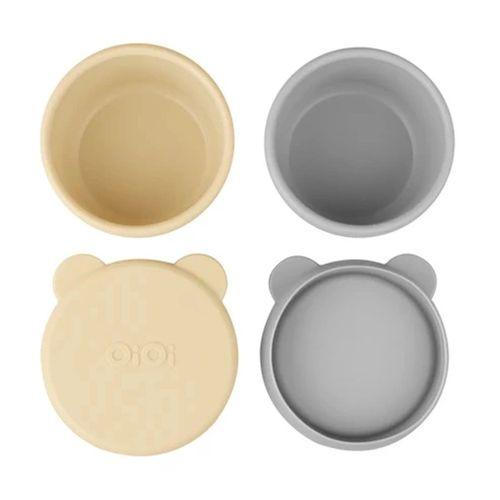 Eğitici Gelişim  Kase Mini Bites Mellow Yellow / Powder Grey