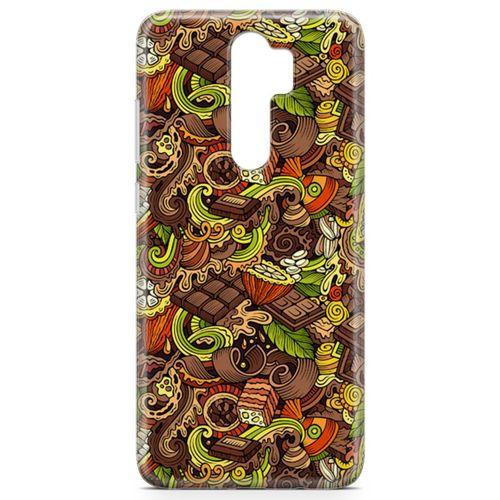 Xiaomi Redmi Note 8 Pro Kılıf Krokan Cikolata Arka Kapak Koruma Desenli Full Koruyucu