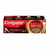 Colgate Optic White Kahve, Çay Ve Tütün Kullanıcıları Için Beyazlatıcı Diş Macunu 50 M