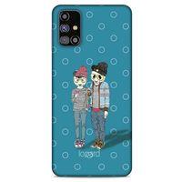 Samsung Galaxy M31s Kılıf FunnyMaX (16) Kalın Kılıf Mavi