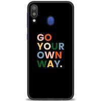 Samsung Galaxy M20 Kılıf HD Baskılı Kılıf - Go Your + Tam Ekran Koruyucu