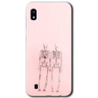 Samsung Galaxy A10 Kılıf Baskılı Kapak - Yaşayan Çift +Tam Ekran Koruyucu