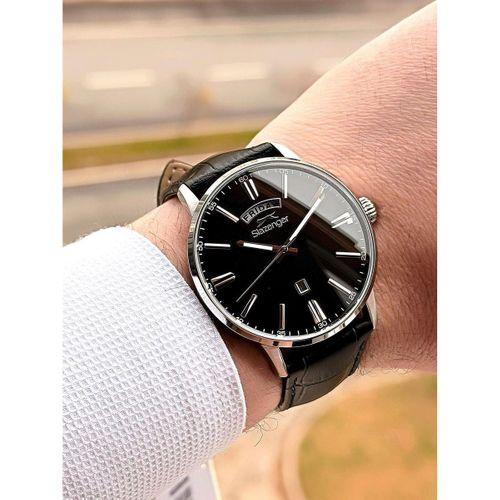Slazenger Erkek Deri kordon Bileklik Hediyeli 2 Yıl Garantili Suya Dayanıklı Kol Saati VS.BLKT.0760