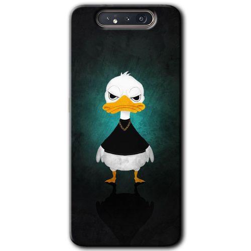 Galaxy A80 Kılıf HD Desen Baskılı Arka Kapak - Angry Duck