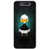 Galaxy A80 Kılıf HD Desen Baskılı Arka Kapak - Angry Duck