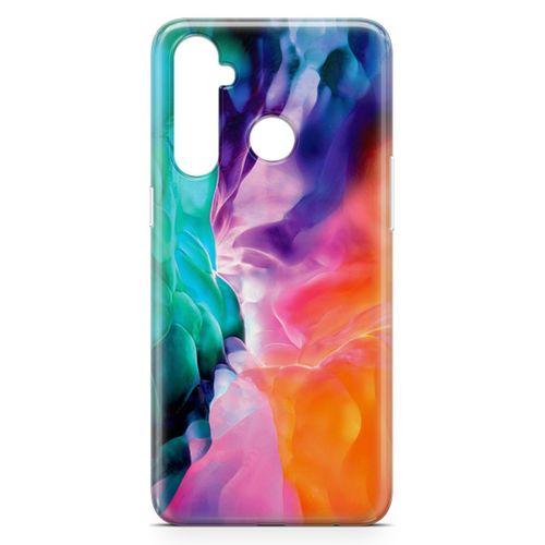 Realme 5 Pro Kılıf Perdeler Arka Kapak Koruma Desenli Full Koruyucu