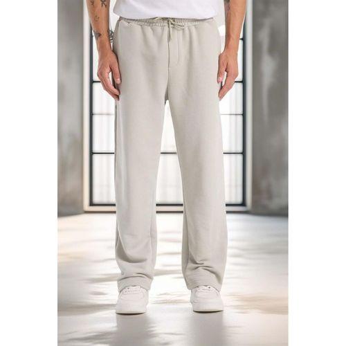 Mendes Baggy Kalıp Diagonal 3 İplik Kumaş Erkek Eşofman Altı Pantolon - Mineral Gri