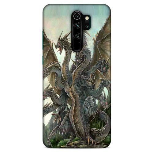Xiaomi Redmi Note 8 Pro Kılıf Dragons (35) Fit Design Kılıf 9 Başlı Ejderha